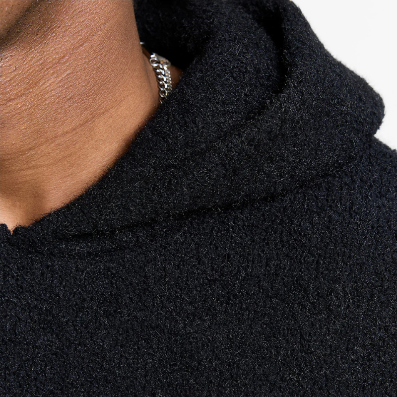 Hoodie Iris Knit Black | Reternity