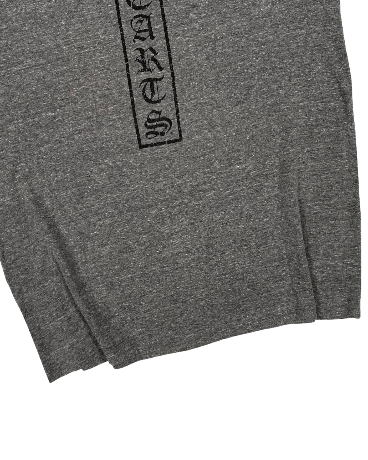 T-shirt gris col V avec logo étoiles | Chrome Hearts