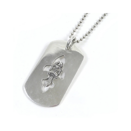 Necklace Dagger Cut Out Dog Tag | Chrome Hearts