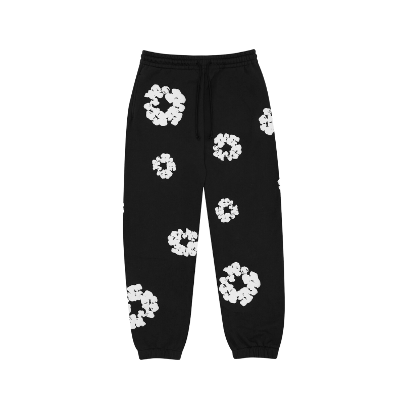 Joggers The Cotton Wreath Black | Denim Tears