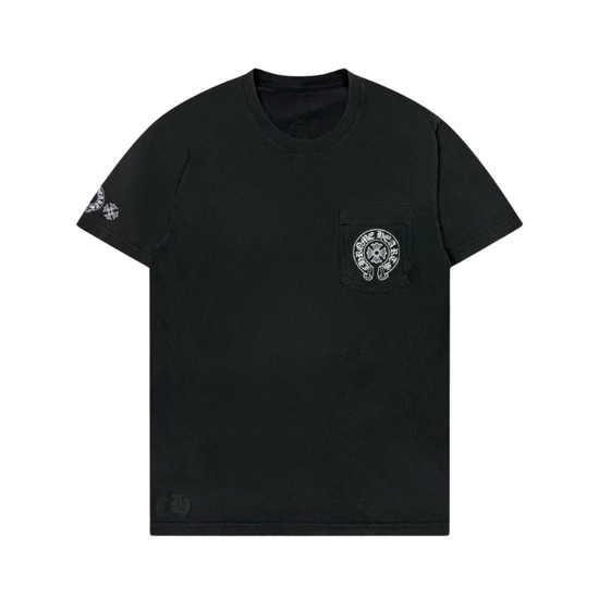 T-shirt Multi Colour Horseshoe Logo Black | Chrome Hearts