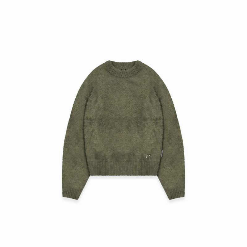 Knitwear Furry Darkgreen | Reternity