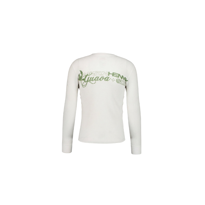 Longsleeve Thermal Guava White | Henny x Maison Guava