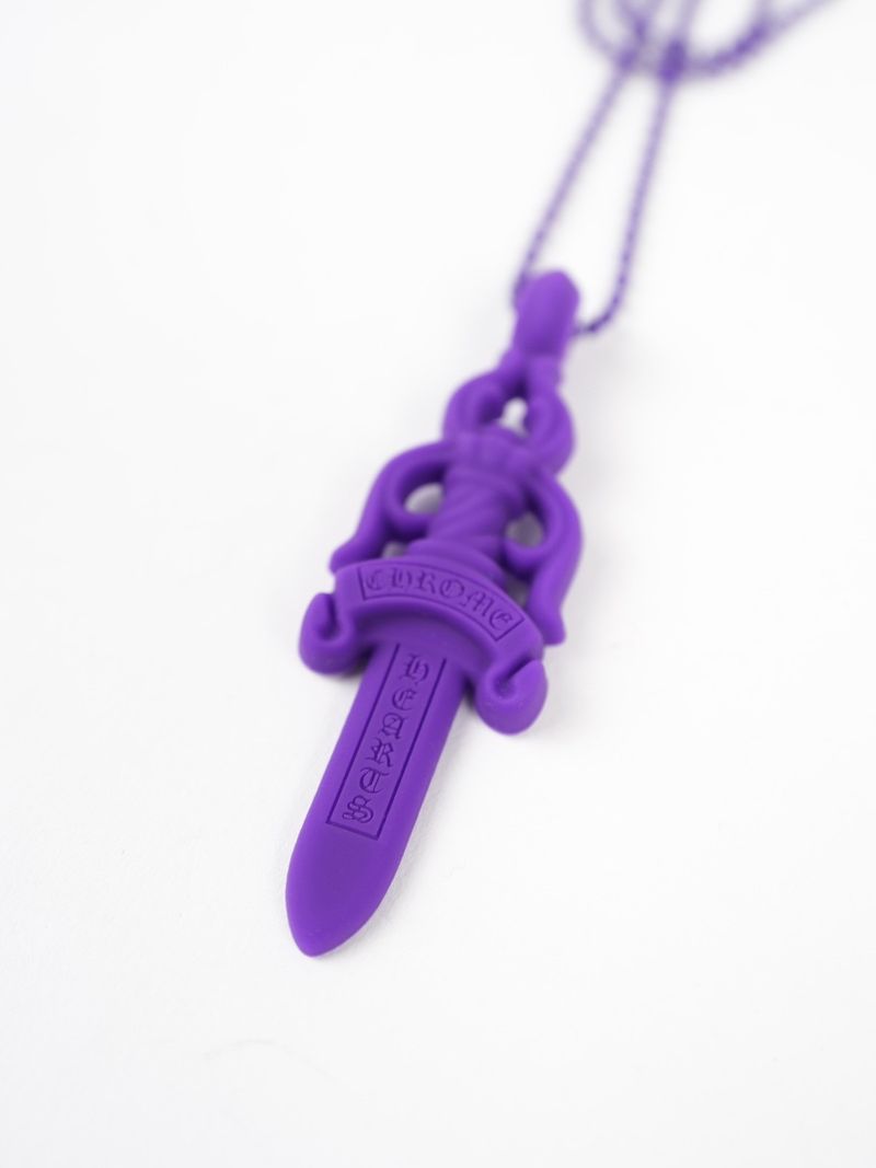Necklace Silicone Cross Purple | Chrome Hearts