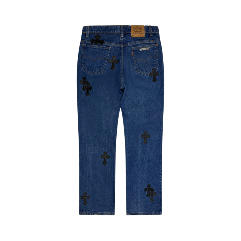Jeans Cross Patch Levi's 517 Blue | Chrome Hearts