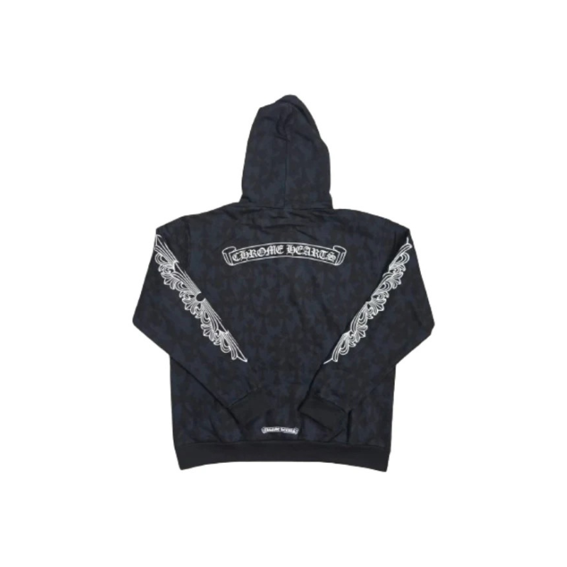 Hoodie Plus Cross All Over Print | Chrome Hearts