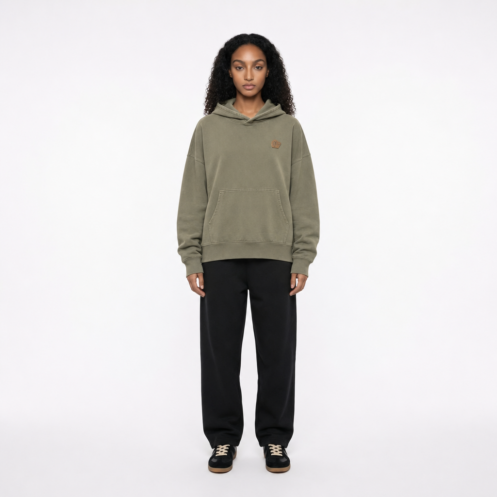 Hoodie Oversized Green | Reveur Lucide, view 2