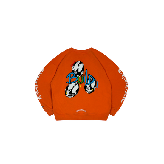 Crewneck Matty Boy Link & Build Orange | Chrome Hearts