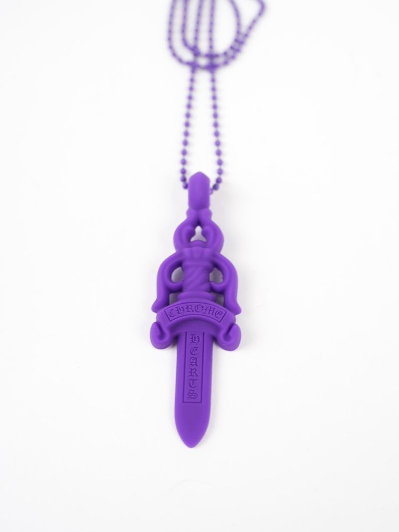 Necklace Silicone Cross Purple | Chrome Hearts