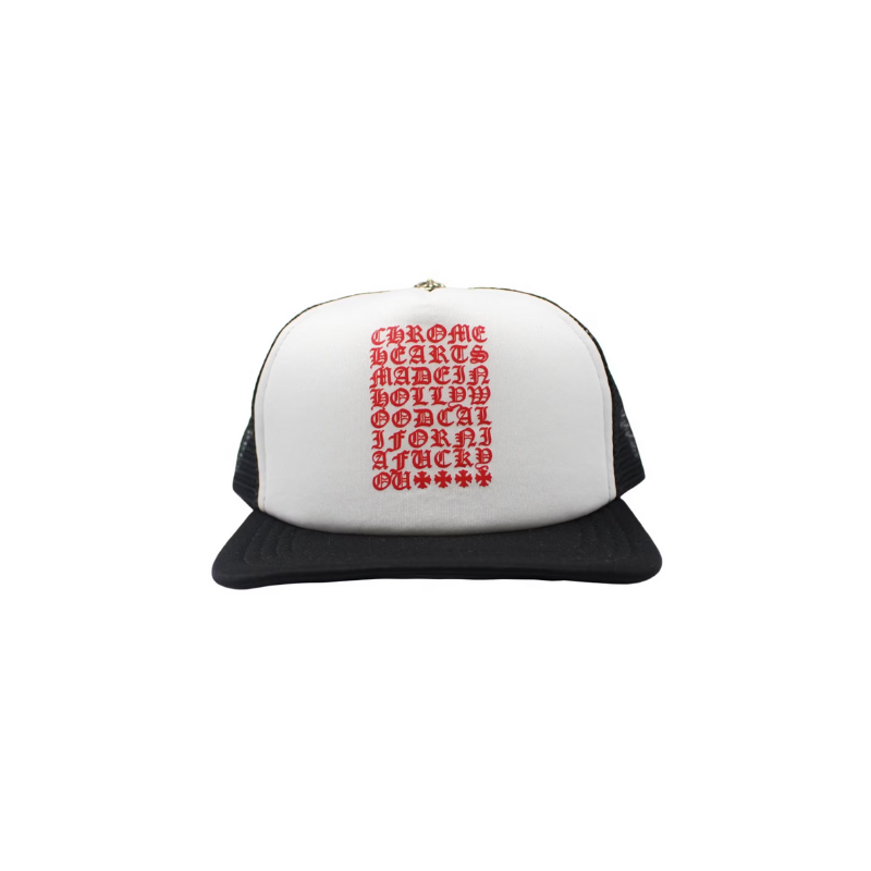 Cap EyeChart Black White Red | Chrome Hearts
