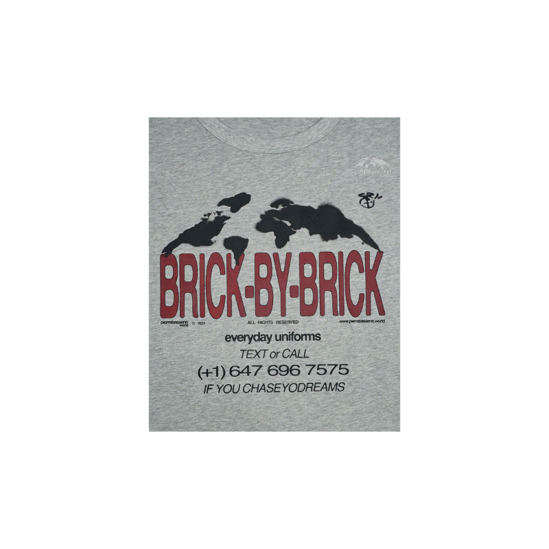 T-shirt Brick Hotline Heather Grey℗ | Pierre Bassene