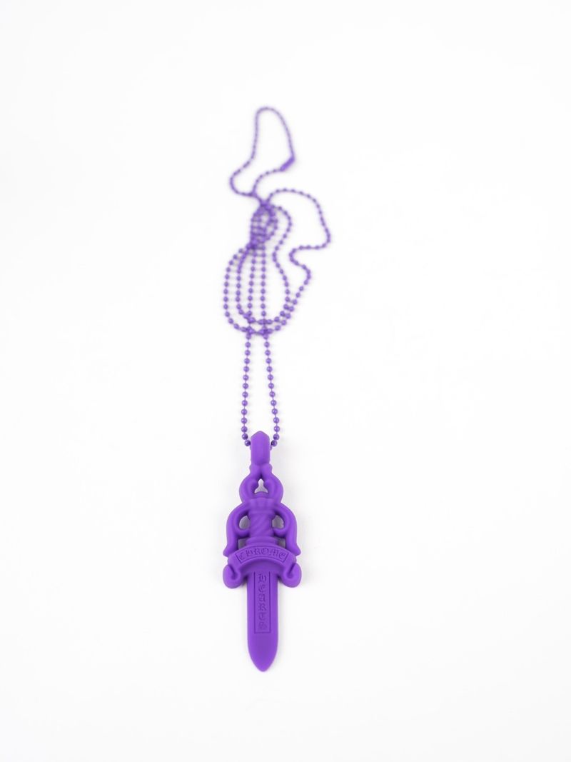 Necklace Silicone Cross Purple | Chrome Hearts
