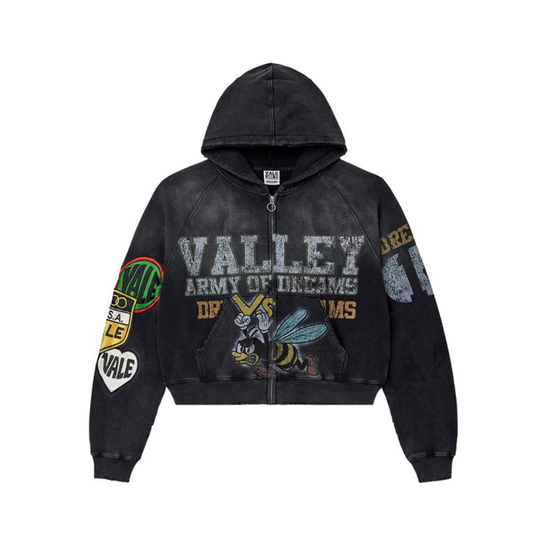 Zip Hoodie Army | Vale Lives