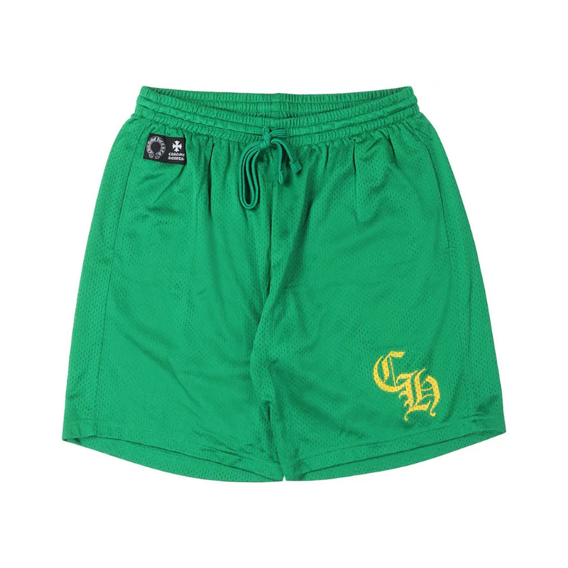 Mesh Shorts Stadium Green | Chrome Hearts
