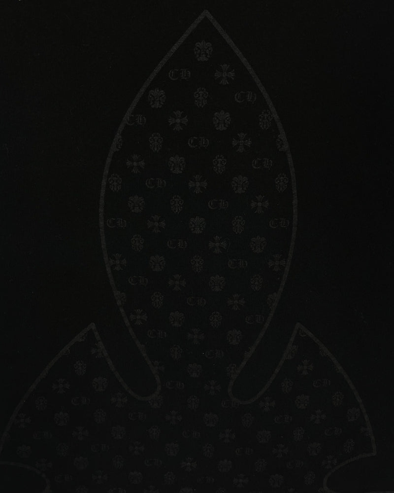 T-shirt Black V Neck Logo Tee Vintage | Chrome Hearts