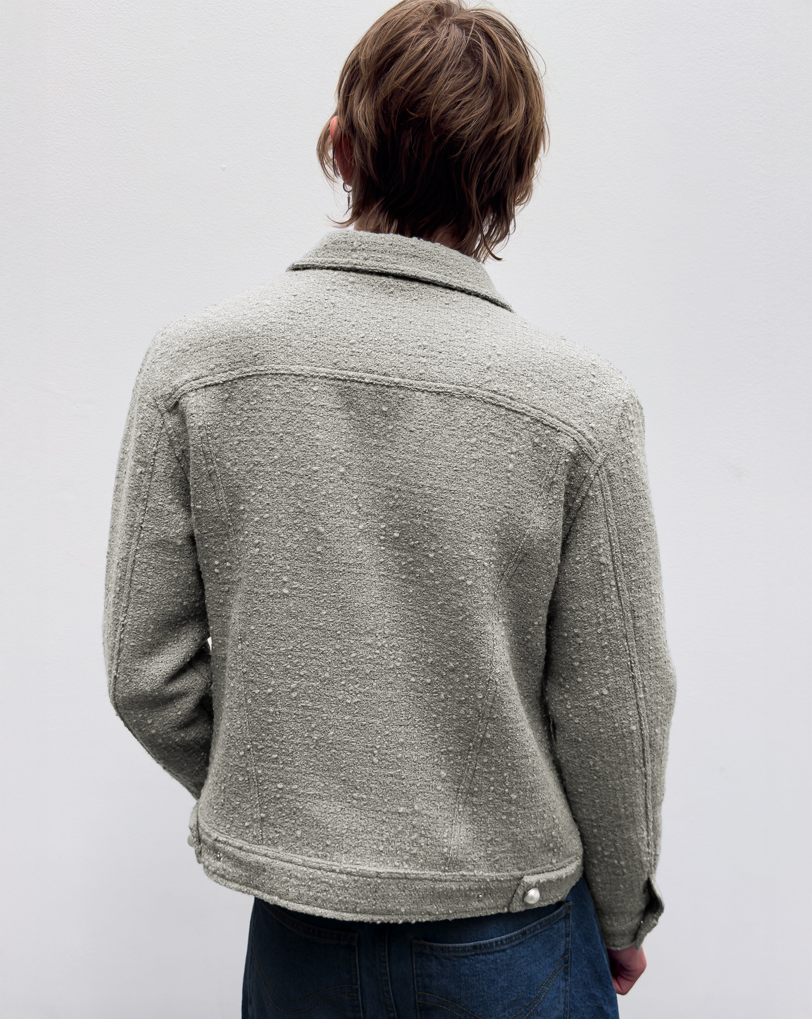 Jacket 'Tweedy vert' | VANDEN