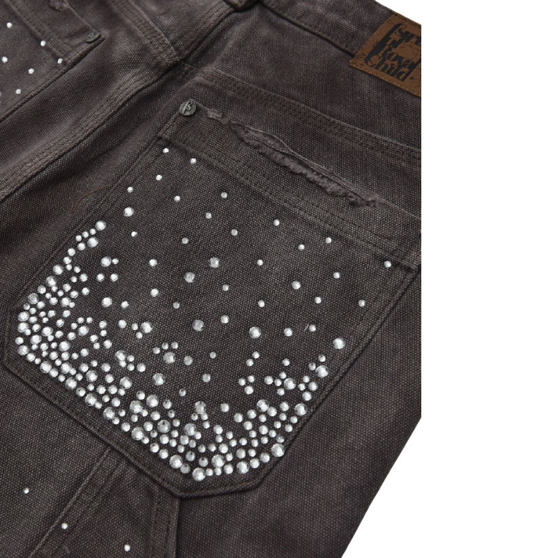 Denim Shorts Diamond Dark Brown | Birth Of Royal Child