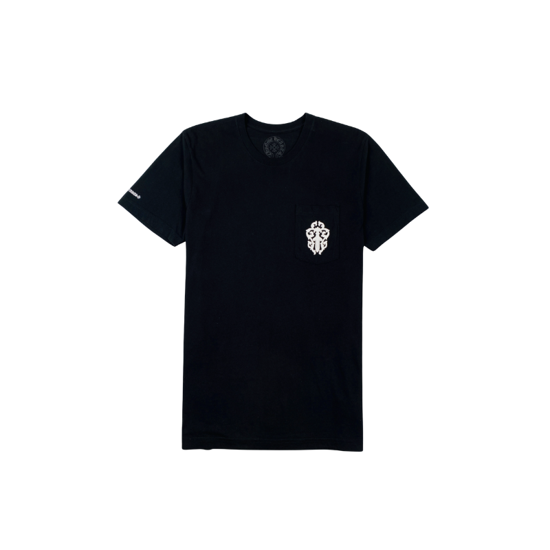 T-shirt Dagger Scroll Logo Black | Chrome Hearts
