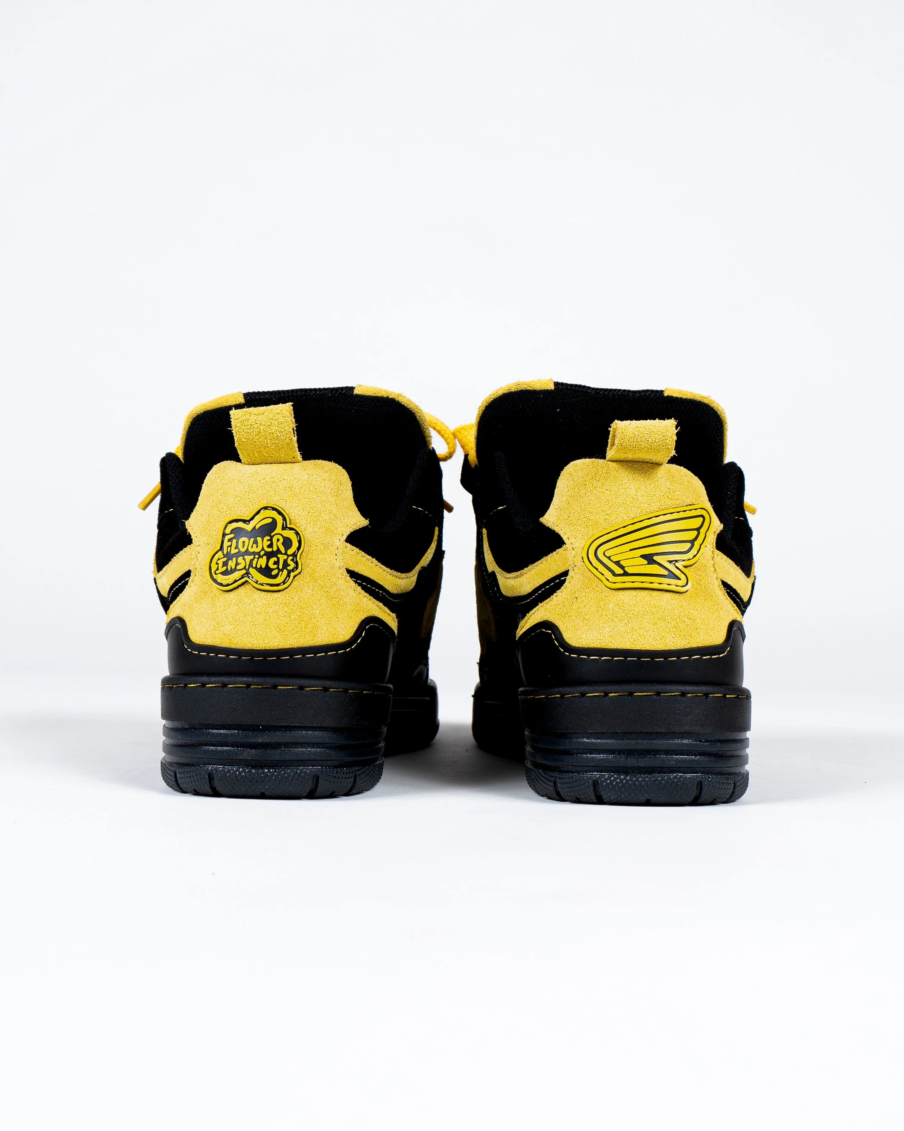 Hi-top Black Yellow Motor | Flower Instincts