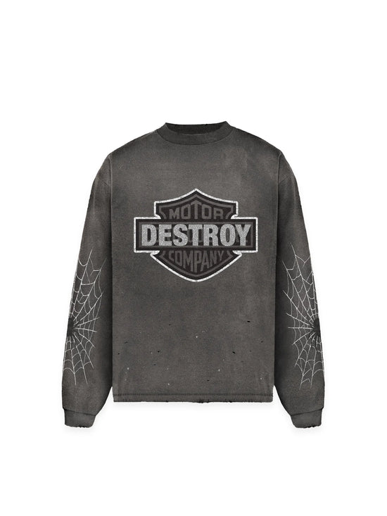 Longsleeve Destroy Grey | Lord Culture