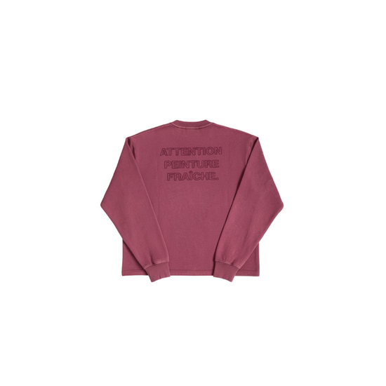 Longsleeve Washed Burgundy | APF