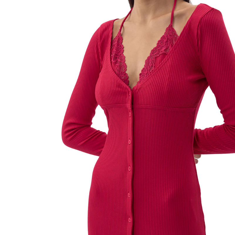 Dress Cardigan Red | Vaillant Studio