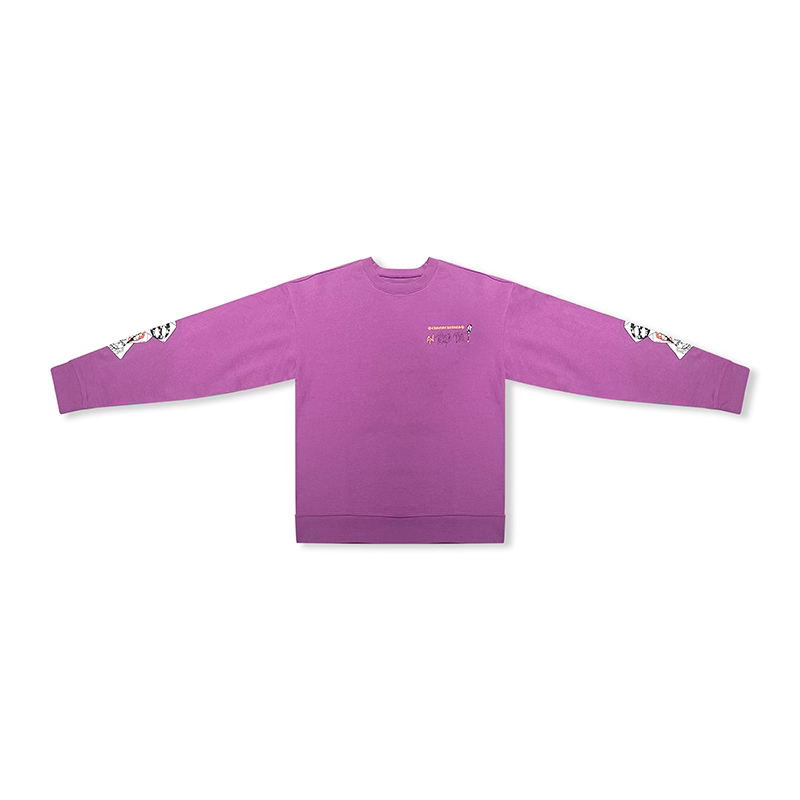 Crewneck Matty Boy I Want More Not Less Purple | Chrome Hearts
