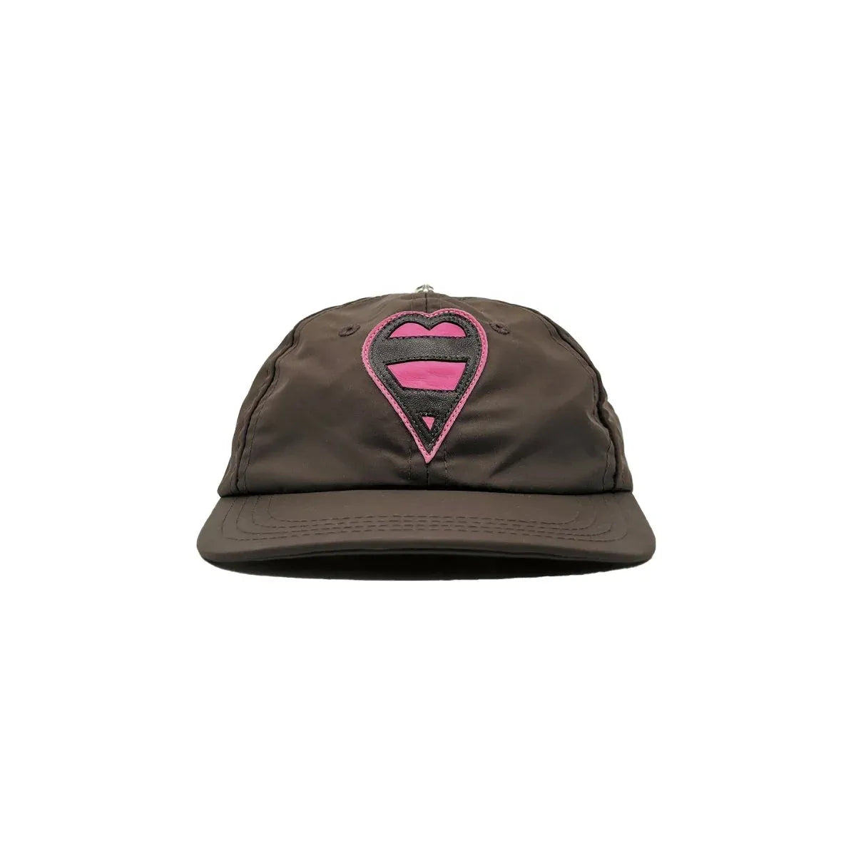 Cap Love Silver Button Brown | Chrome Hearts