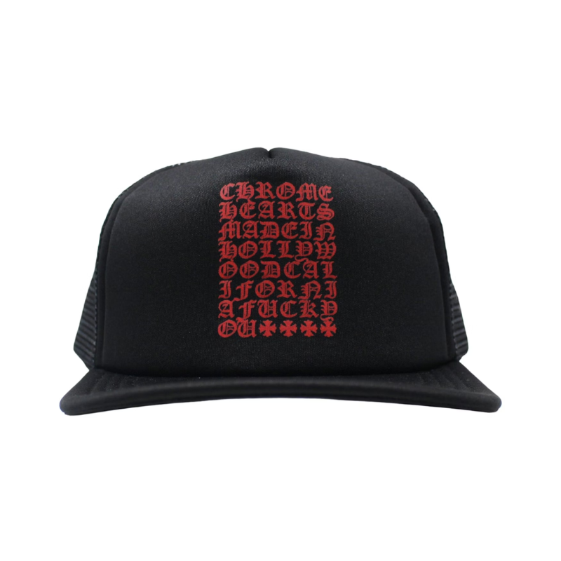 Cap Black Red "Made in Hollywood" | Chrome Hearts