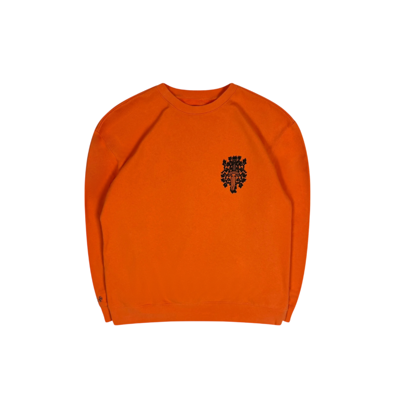 Crewneck Vine Dagger Orange | Chrome Hearts