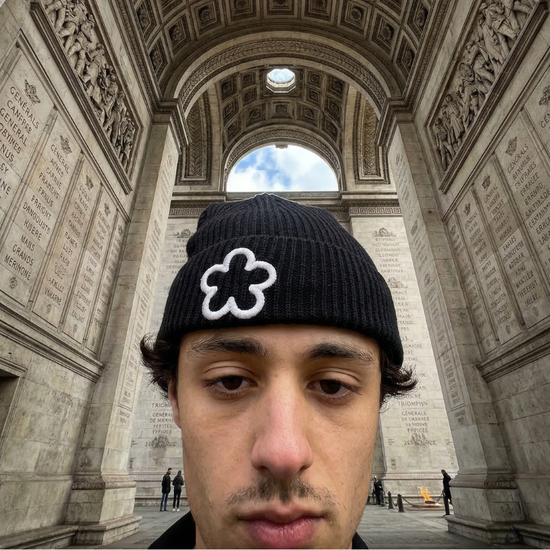 Beanie Black & White | Maison Guava