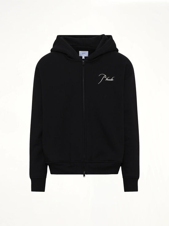 Zip Hoodie Classic Black White | Rhude