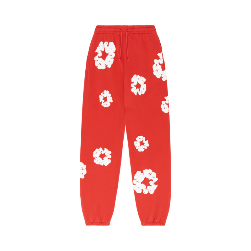 Joggers The Cotton Wreath Red | Denim Tears