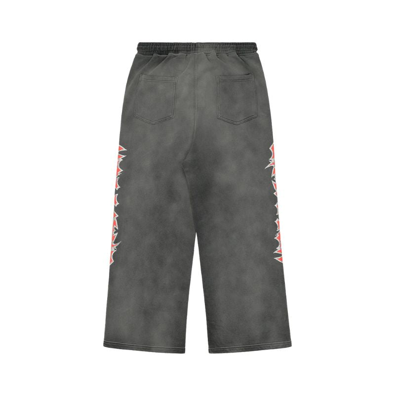 Joggers Stars Shine Graffiti Black Red | Hellstar