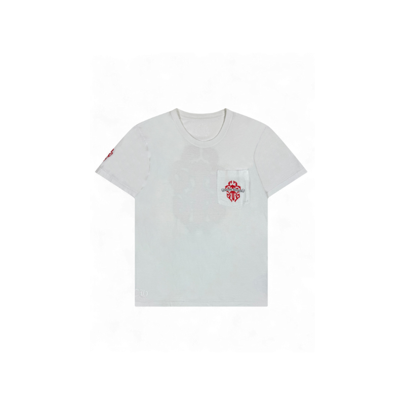 T-shirt White Red Dagger Logo | Chrome Hearts