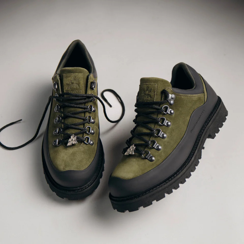 Low-top Booted Goat Khaki | Flower Instincts