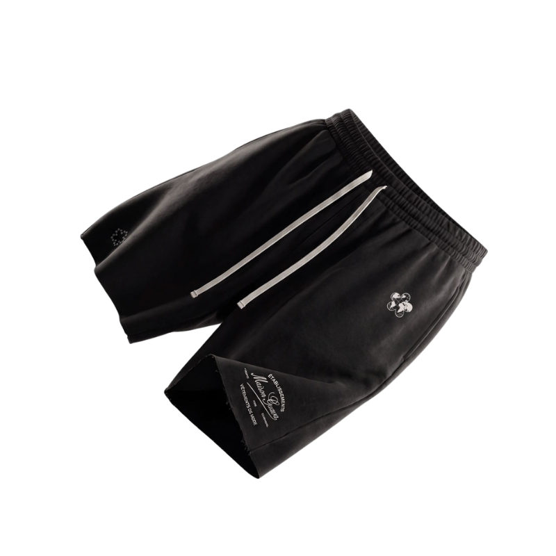 Shorts Etablissement Black SS26 | Maison Guava