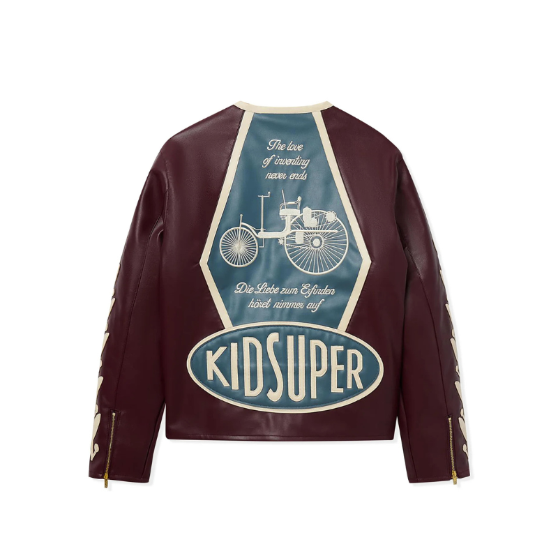Jacket Racer Burgundy | KidSuper x Mercedes Benz