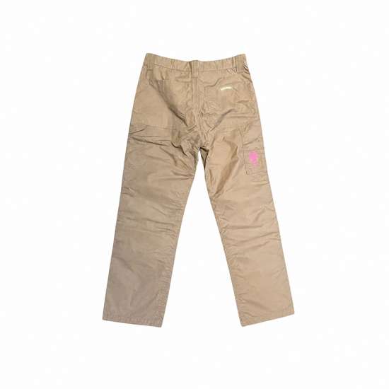 Jeans Brown Double Knee Leather Black | Chrome Hearts