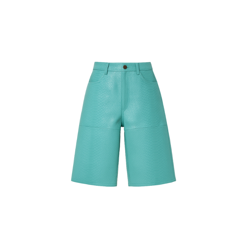 Shorts Fantasy Leather Turquoise | Lonsom