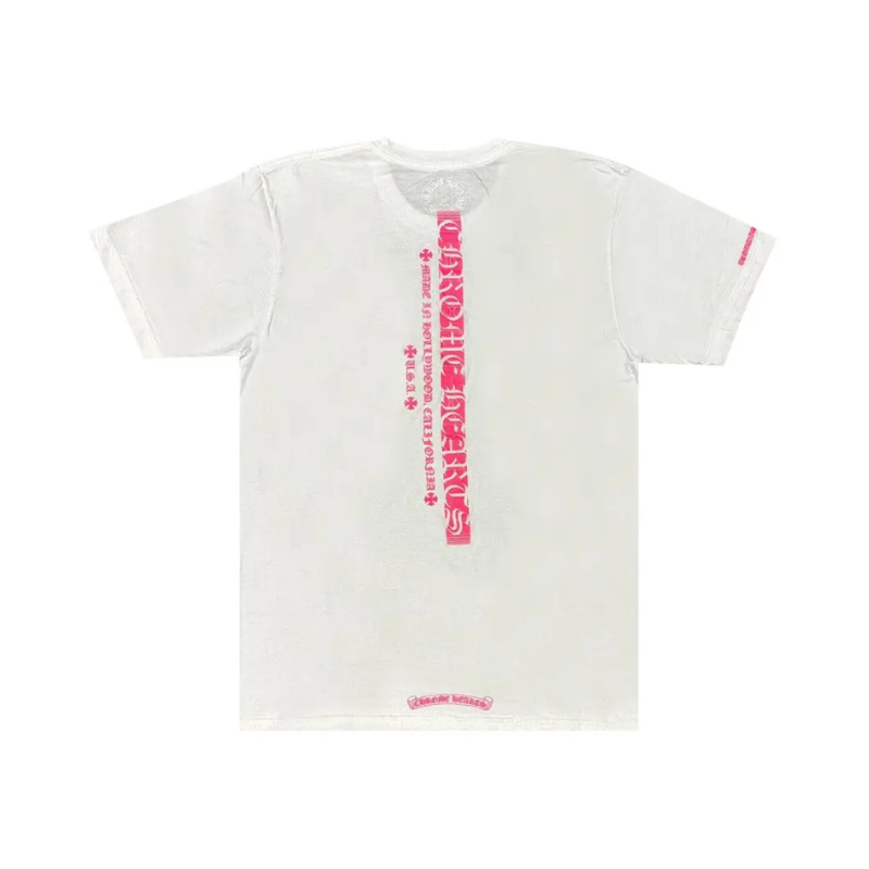 T-shirt White Pink Glow | Chrome Hearts