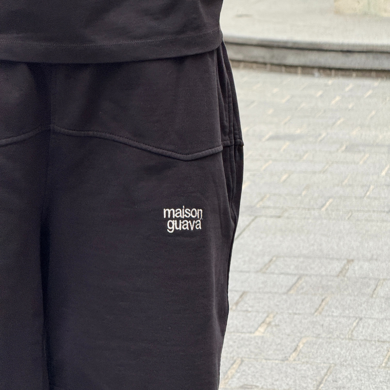 Shorts Double Stitched Black | Maison Guava