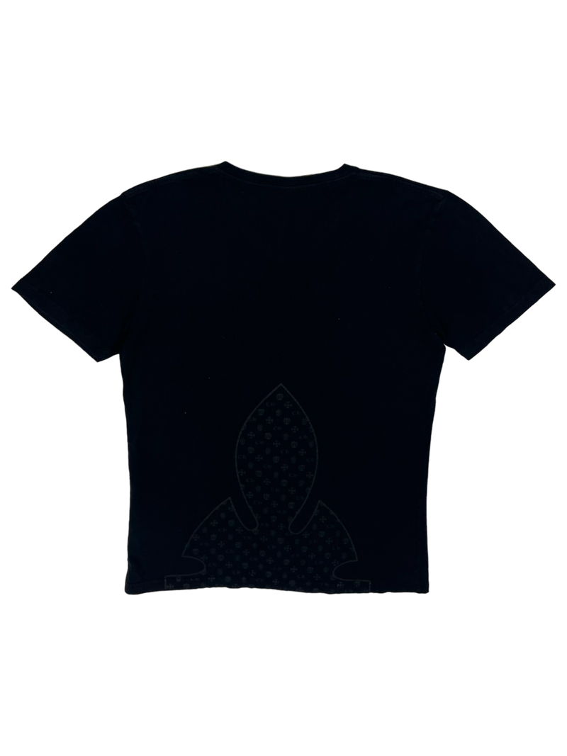 T-shirt Black V Neck Logo Tee Vintage | Chrome Hearts