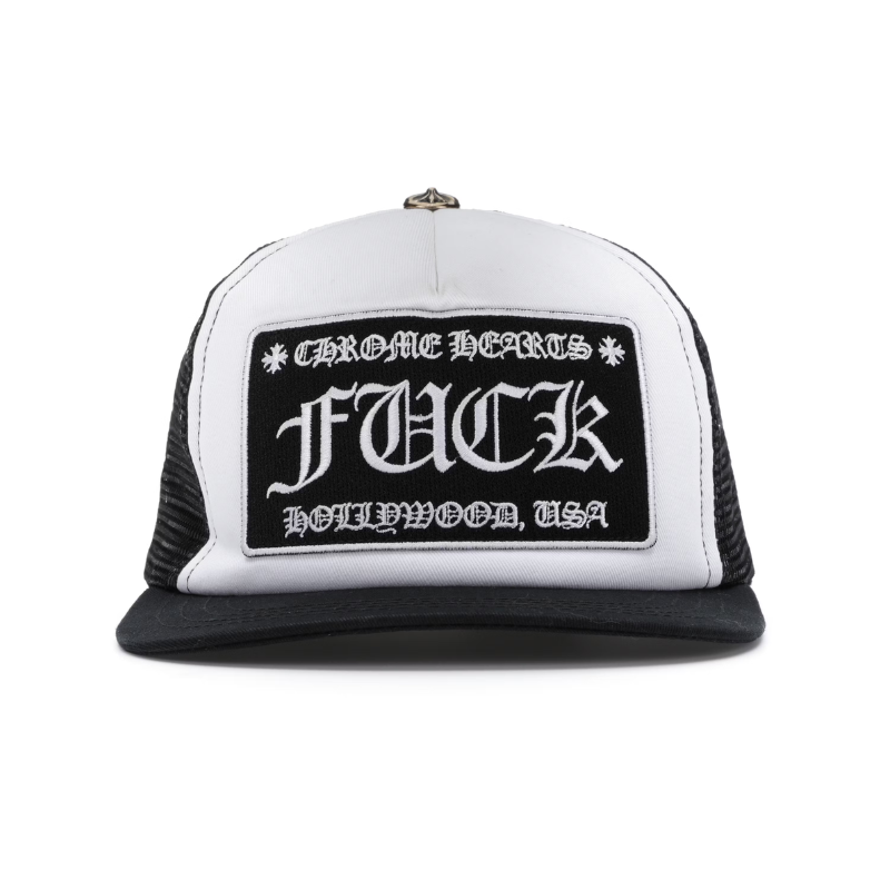 Cap FUCK Hollywood Black/White | Chrome Hearts