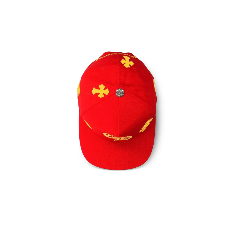 Cap Baseball Red Yellow Cross Patch | Chrome Hearts