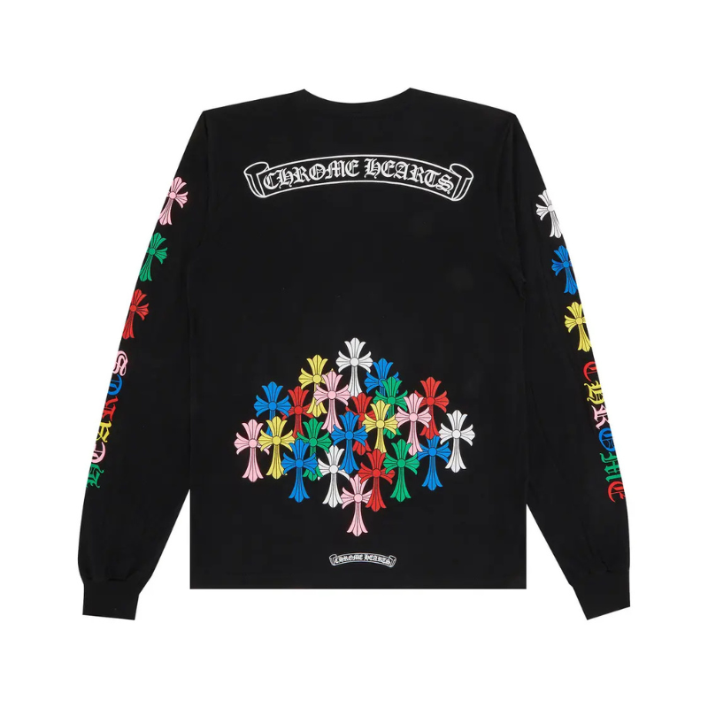 Crewneck Multi-Color Cross Cemetery | Chrome Hearts