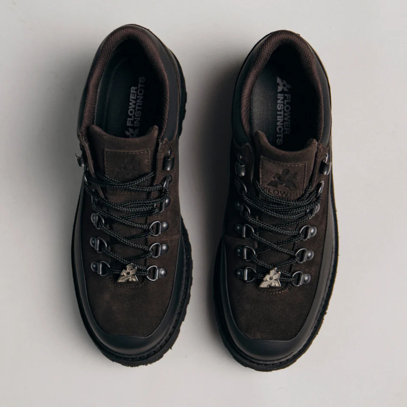 Low-top Booted Goat Marron | Flower Instincts