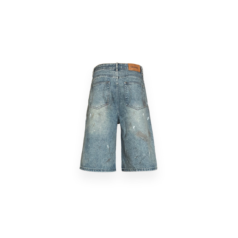 Denim Shorts Stained Bleu | Lord Culture