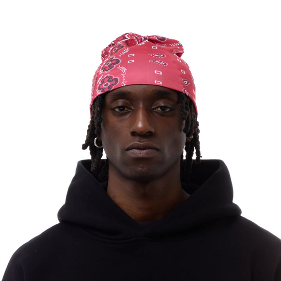 Beanie Skull Red Bandana | ABELA023