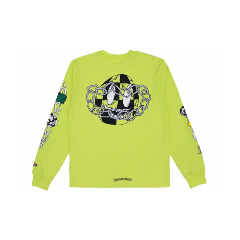 Longsleeve Matty Boy Lime Green Link | Chrome Hearts